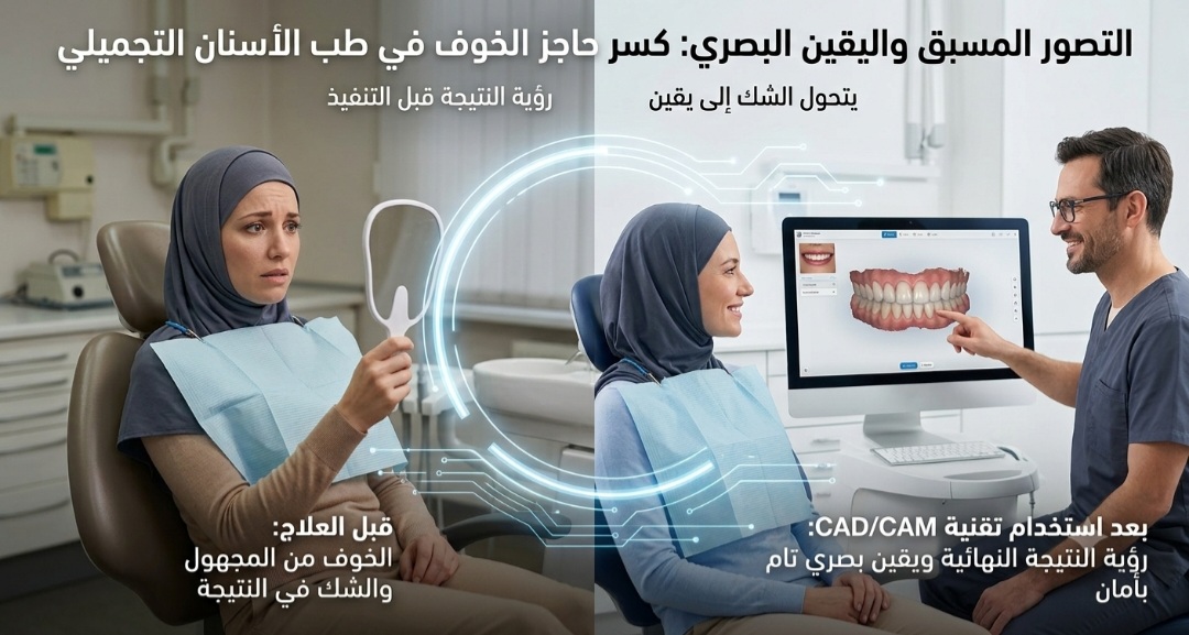 التصور المسبق واليقين البصري في تصميم الابتسامة قبل التنفيذ - مركز زركون